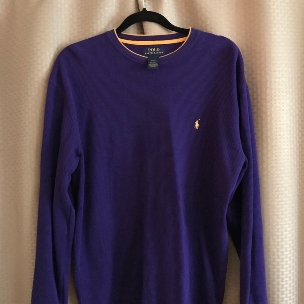 Polo mens long sleeve sweater